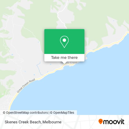 Skenes Creek Beach map