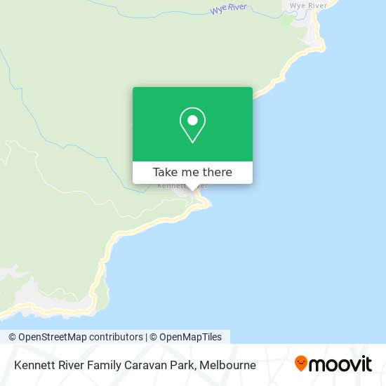 Kennett River Family Caravan Park map