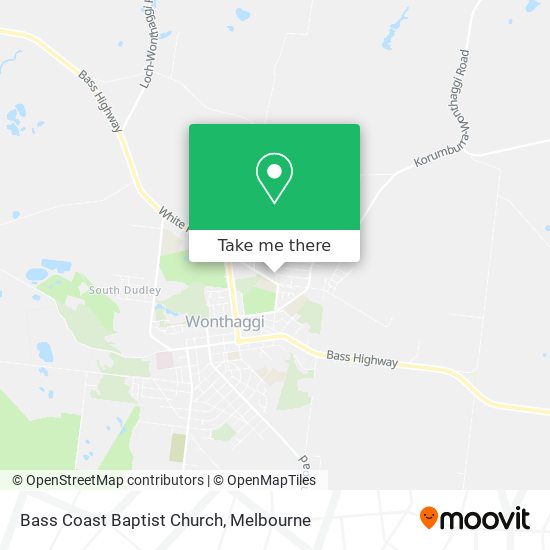 Bass Coast Baptist Church map