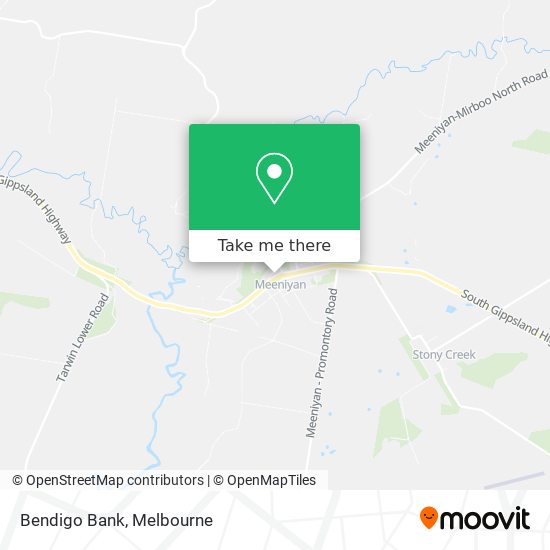 Mapa Bendigo Bank