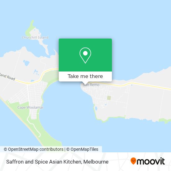 Saffron and Spice Asian Kitchen map