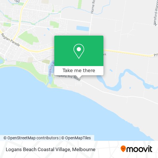 Logans Beach Coastal Village map