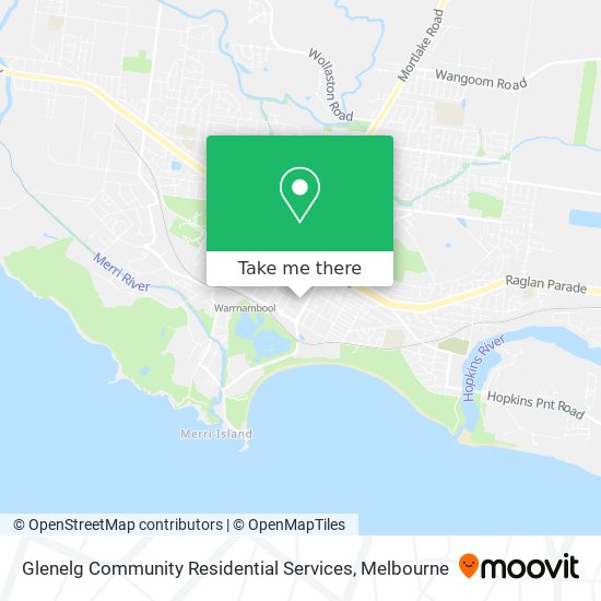 Mapa Glenelg Community Residential Services