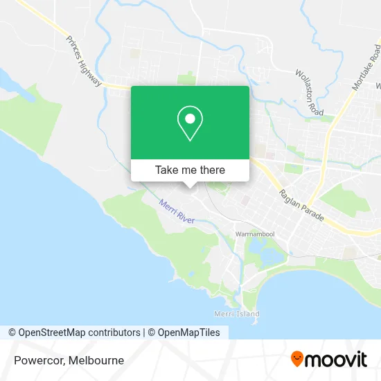 Mapa Powercor
