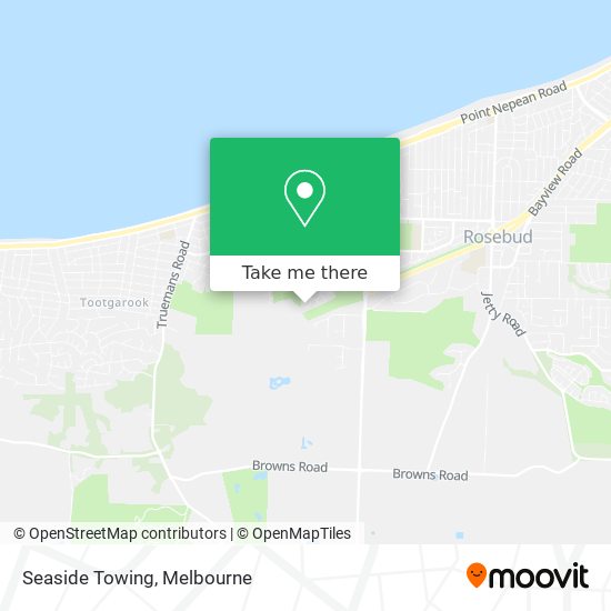 Seaside Towing map