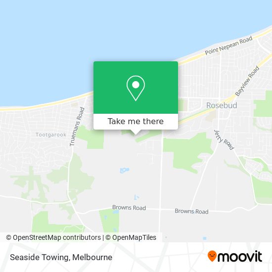 Seaside Towing map