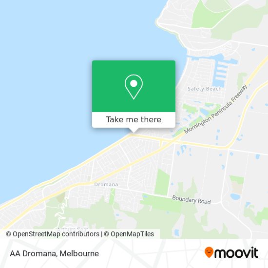 AA Dromana map