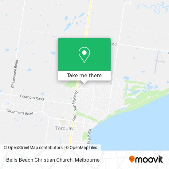 Bells Beach Christian Church map