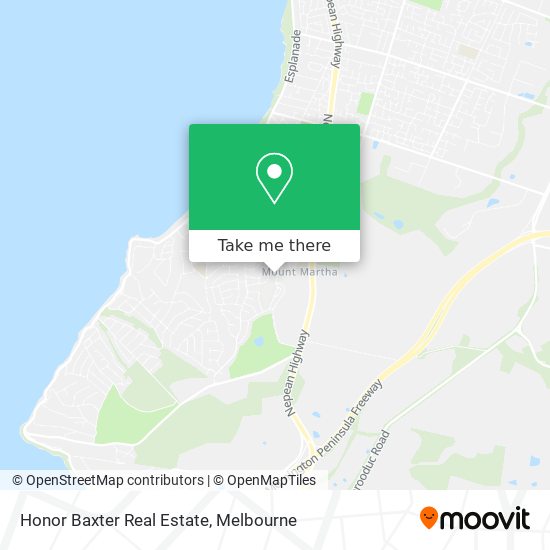 Honor Baxter Real Estate map