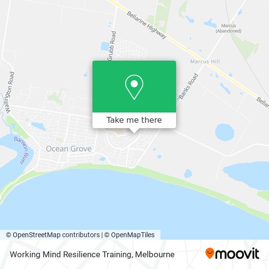 Working Mind Resilience Training map