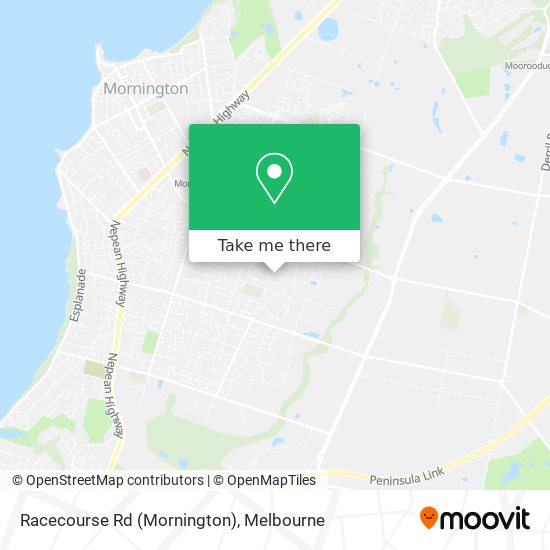 Racecourse Rd (Mornington) map