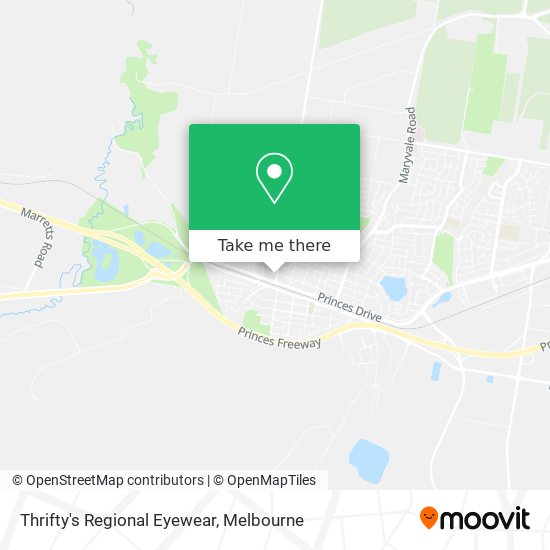 Thrifty's Regional Eyewear map