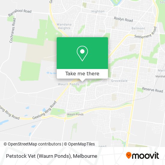 Petstock Vet (Waurn Ponds) map