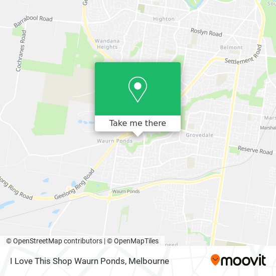 I Love This Shop Waurn Ponds map