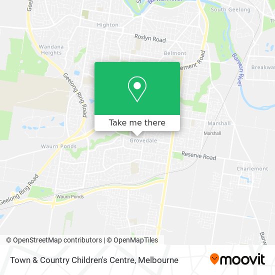 Town & Country Children's Centre map