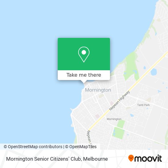 Mornington Senior Citizens' Club map