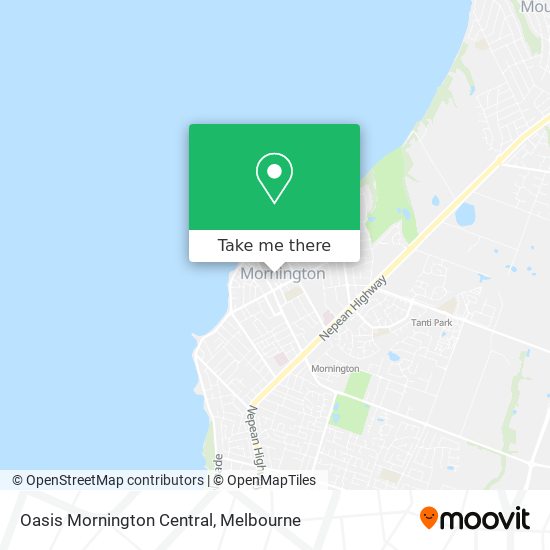 Oasis Mornington Central map