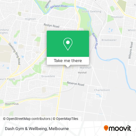 Dash Gym & Wellbeing map