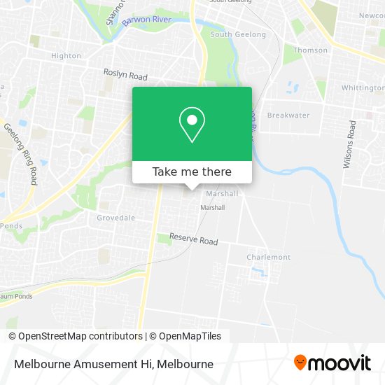 Melbourne Amusement Hi map