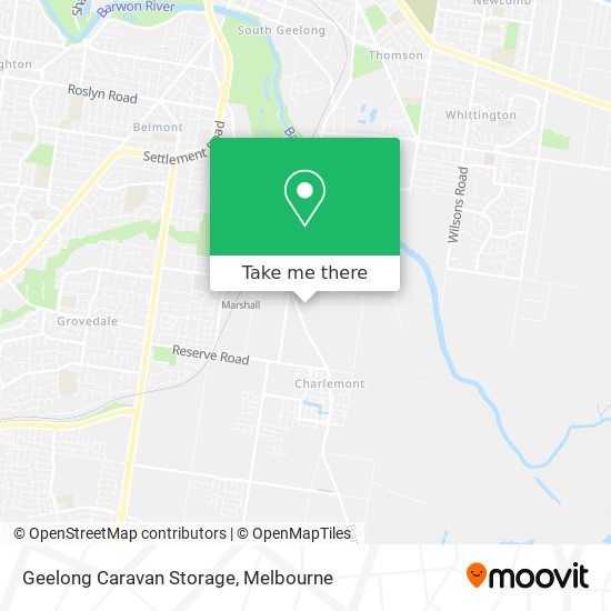 Geelong Caravan Storage map