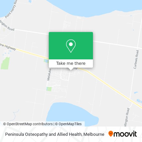 Peninsula Osteopathy and Allied Health map