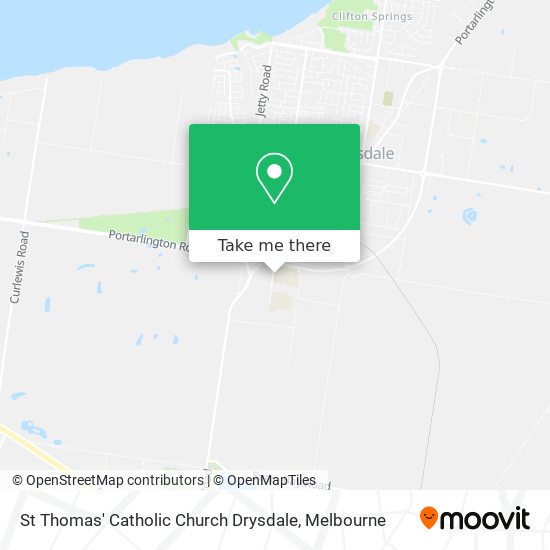 St Thomas' Catholic Church Drysdale map