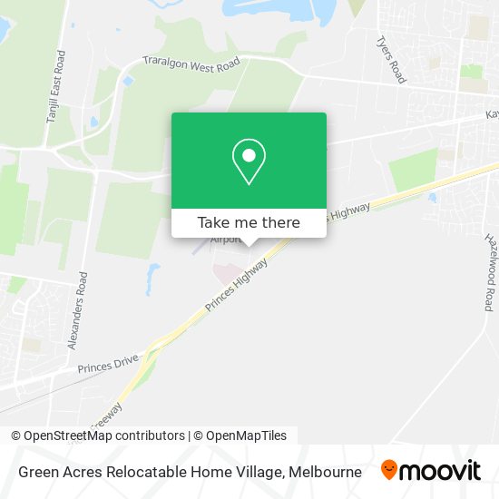 Green Acres Relocatable Home Village map