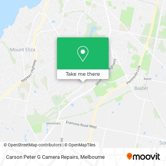 Carson Peter G Camera Repairs map