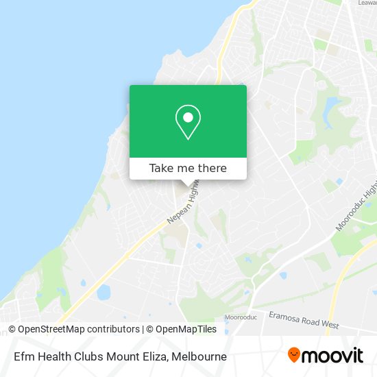 Efm Health Clubs Mount Eliza map