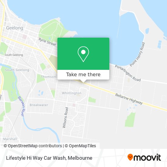 Lifestyle Hi Way Car Wash map