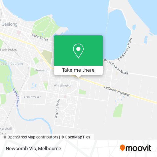 Newcomb Vic map