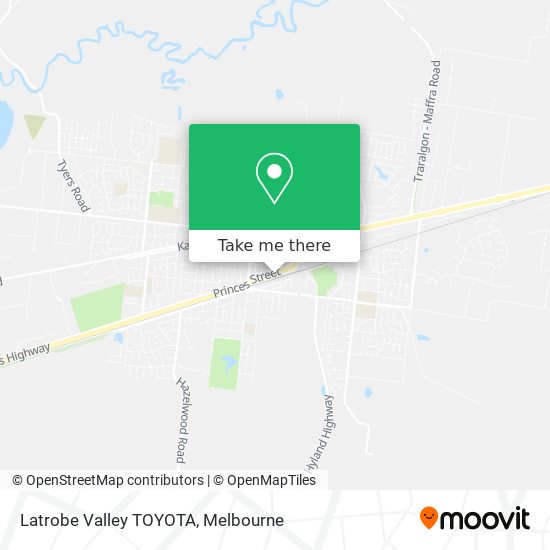 Latrobe Valley TOYOTA map