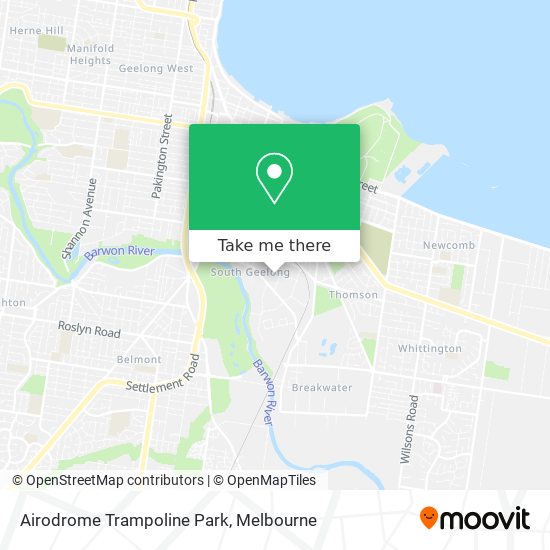 Airodrome Trampoline Park map