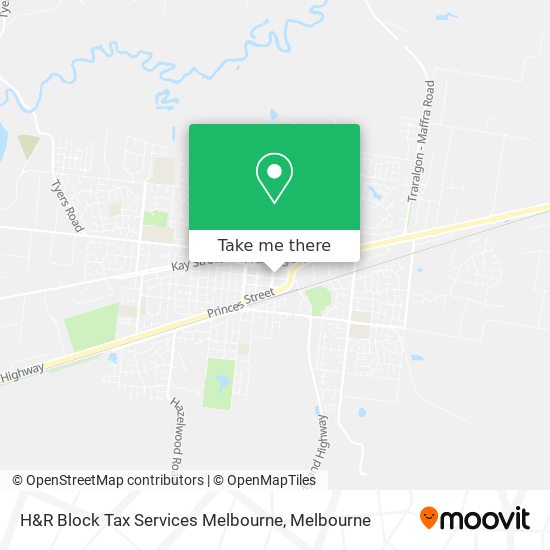 H&R Block Tax Services Melbourne map