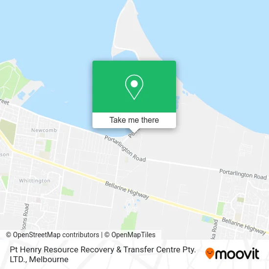 Mapa Pt Henry Resource Recovery & Transfer Centre Pty. LTD.