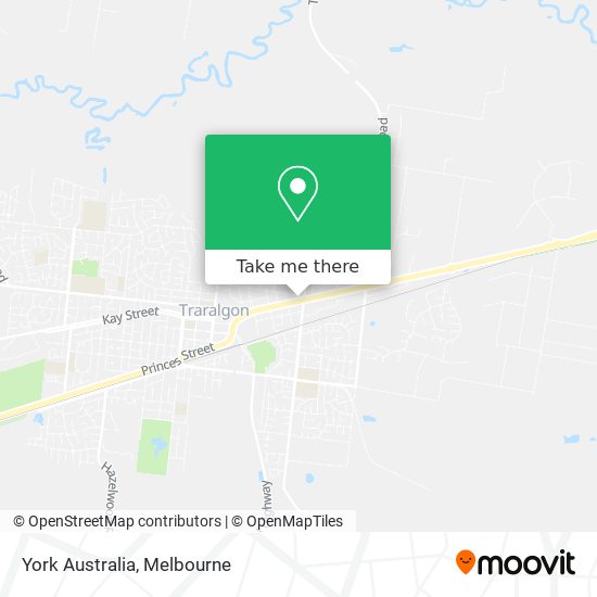 York Australia map