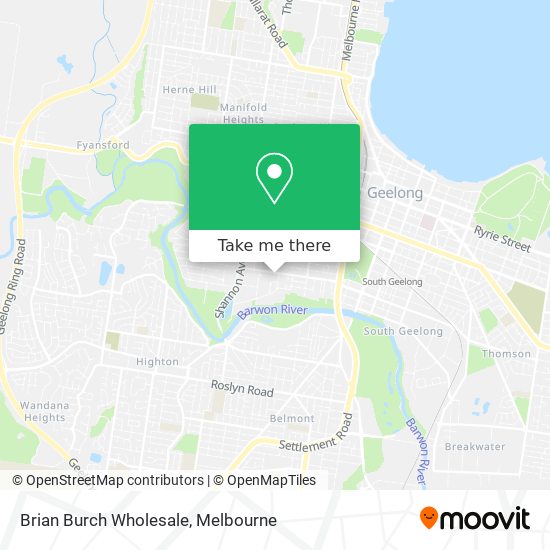 Brian Burch Wholesale map