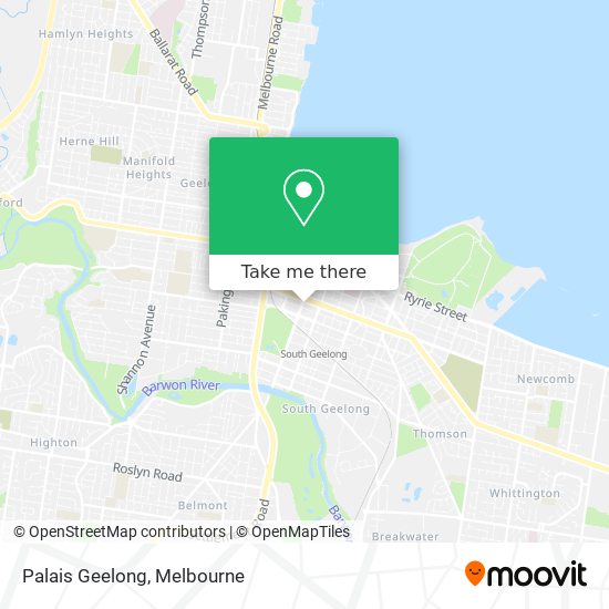 Mapa Palais Geelong