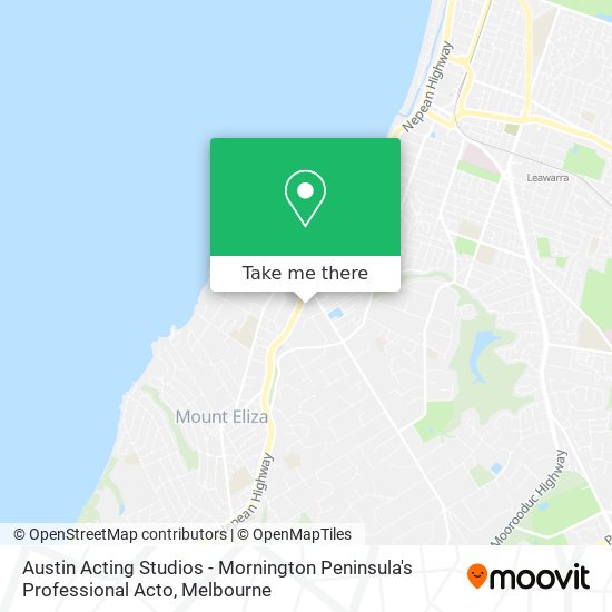 Mapa Austin Acting Studios - Mornington Peninsula's Professional Acto