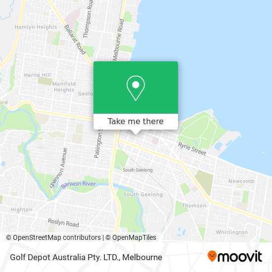 Golf Depot Australia Pty. LTD. map