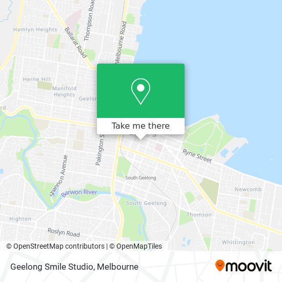 Mapa Geelong Smile Studio