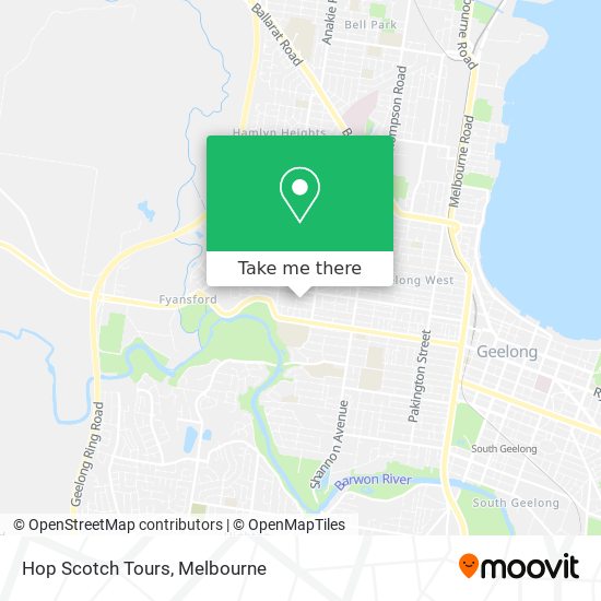 Hop Scotch Tours map
