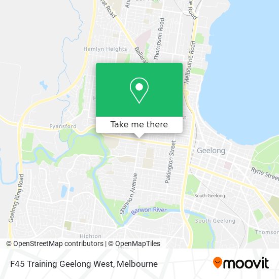 F45 Training Geelong West map
