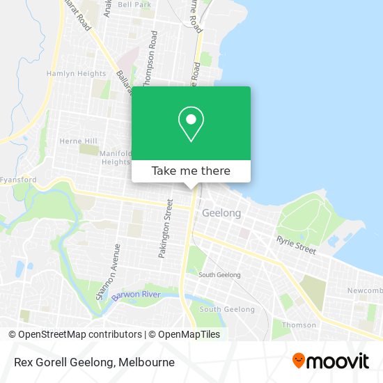 Rex Gorell Geelong map