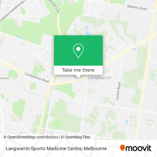 Langwarrin Sports Medicine Centre map