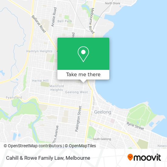 Cahill & Rowe Family Law map