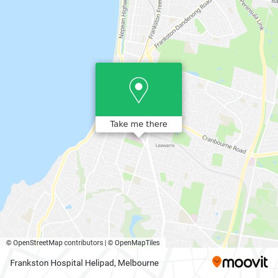 Mapa Frankston Hospital Helipad