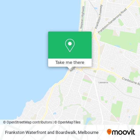 Frankston Waterfront and Boardwalk map