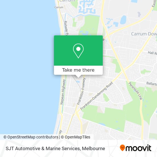 Mapa SJT Automotive & Marine Services