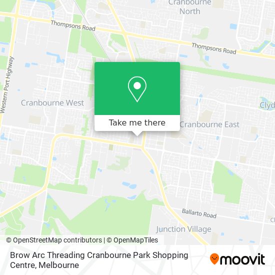 How to get to Brow Arc Threading Cranbourne Park Shopping Centre by Bus